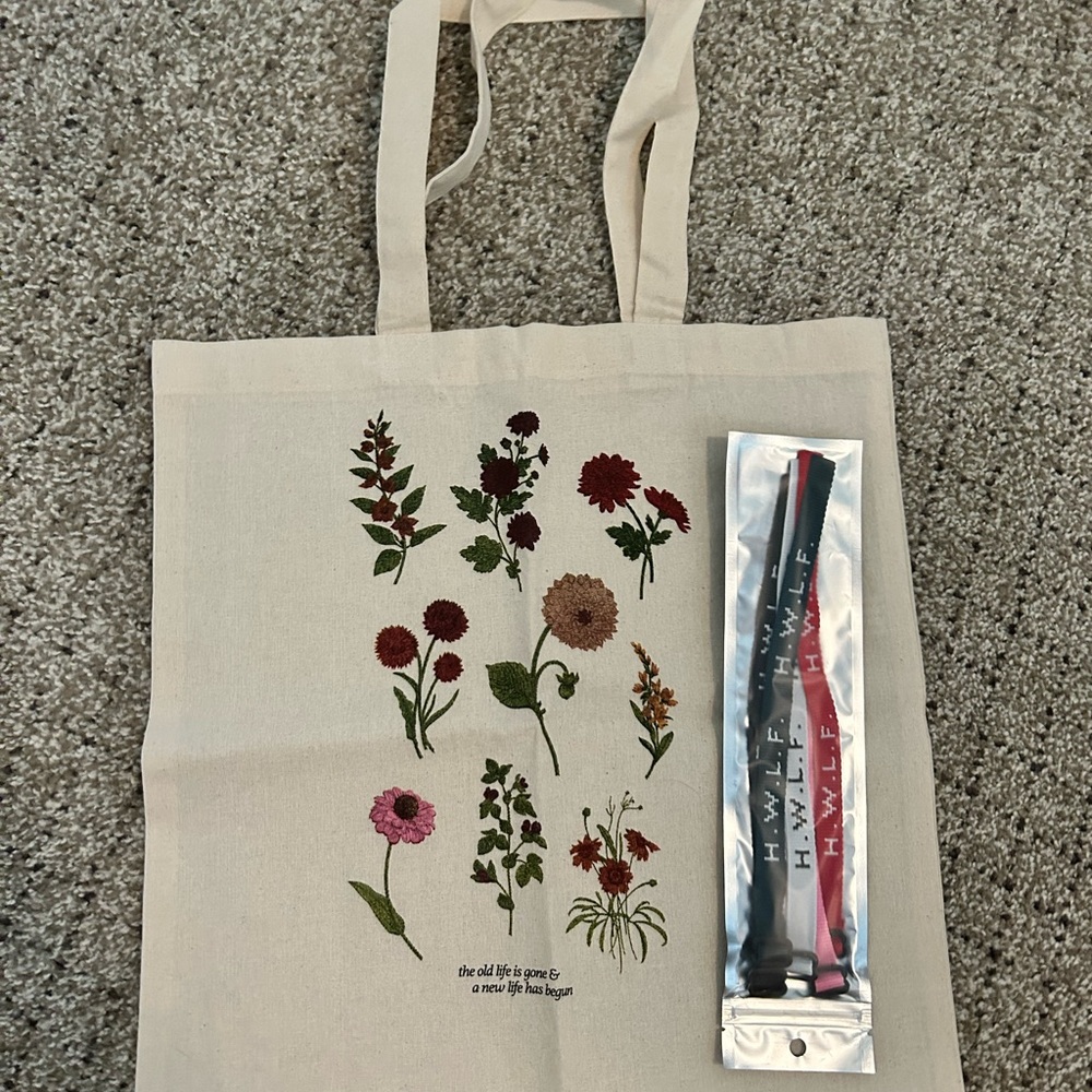 New He Would Love First Tote and 5 bracelet pack